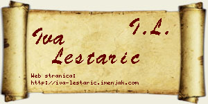 Iva Leštarić vizit kartica